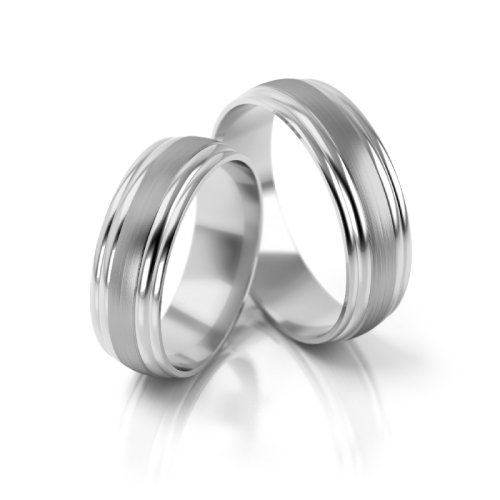 Zlaté snubní prsteny 2135 - Barva zlata: Bílé / Růžové