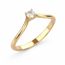 Zlatý zásnubní prsten 279