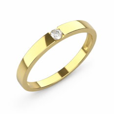 Zlatý zásnubní prsten 054