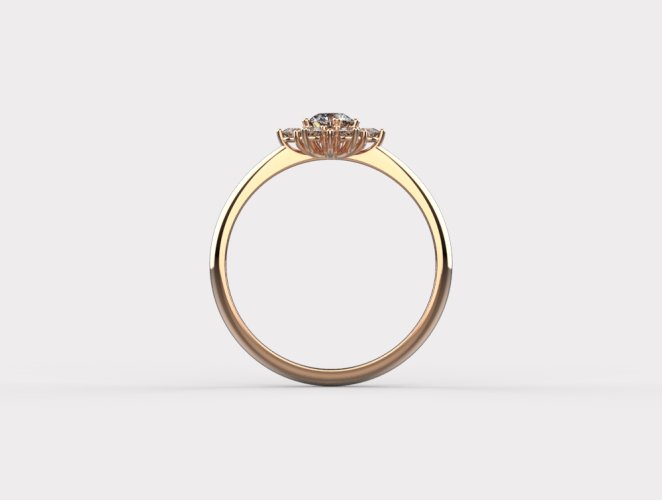 Dámský zlatý prsten 1000