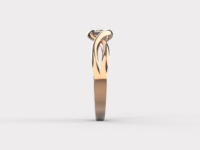 Zlatý zásnubní prsten 356