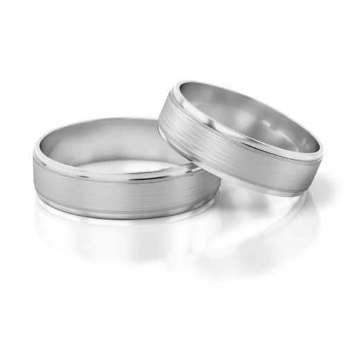 Zlaté snubní prsteny 2089 - Barva zlata: Bílé