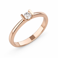 Zlatý zásnubní prsten 115