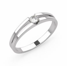 Zlatý zásnubní prsten 086
