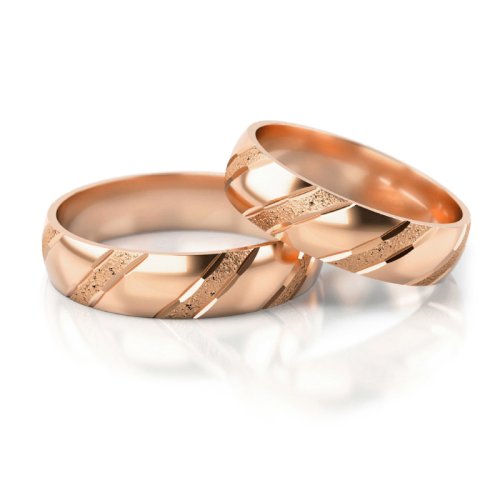 Zlaté snubní prsteny 2021 - Barva zlata: Růžové