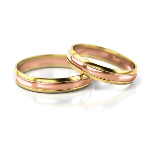 Zlaté snubní prsteny 2239 - Barva zlata: Žluté / Růžové