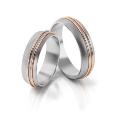 Zlaté snubní prsteny 4112