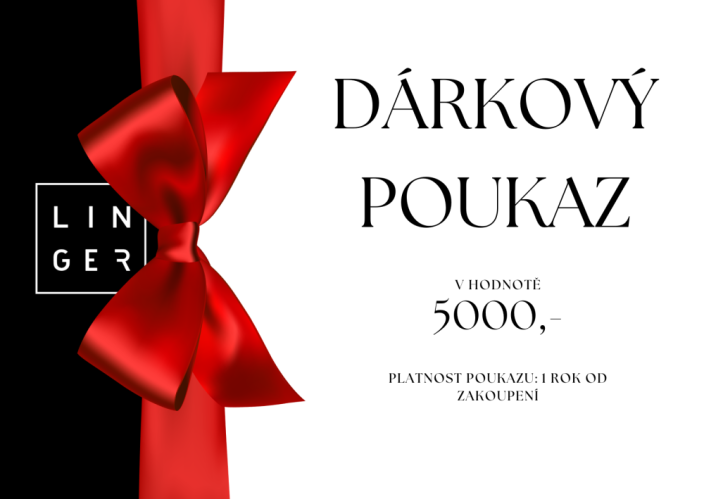 Digitální dárkový poukaz na nákup šperků v hodnotě 5 000 Kč