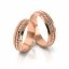 Zlaté snubní prsteny 3069 - Barva zlata: Bílé / Růžové