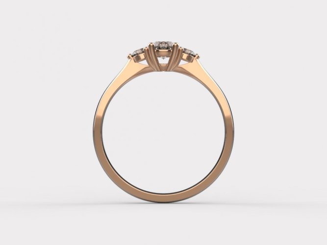 Zlatý zásnubní prsten 366