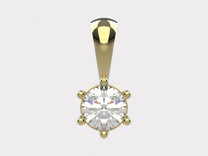 Zlatý přívěsek 018