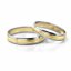 Zlaté snubní prsteny 2238 - Barva zlata: Bílé, Typ kamene: Briliant