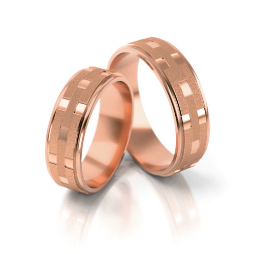 Zlaté snubní prsteny 3090 - Barva zlata: Žluté / Růžové