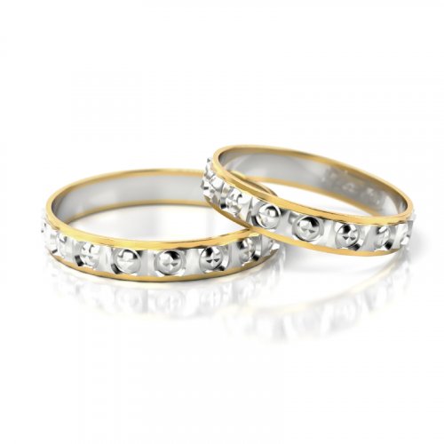 Zlaté snubní prsteny 2303 - Barva zlata: Růžové / Žluté