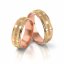 Zlaté snubní prsteny 3090 - Barva zlata: Žluté / Bílé