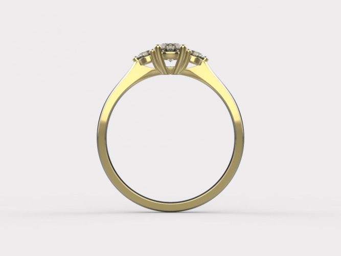 Zlatý zásnubní prsten 366