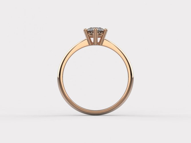 Zlatý zásnubní prsten 263