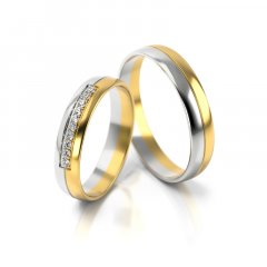 Zlaté snubní prsteny 4318