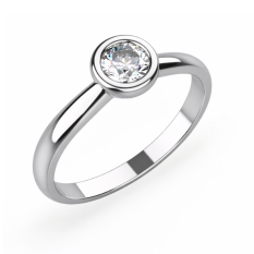 Zlatý zásnubní prsten 386