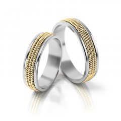 Zlaté snubní prsteny 3067