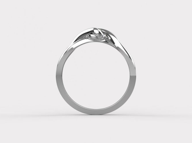 Zlatý zásnubní prsten 356