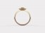 Dámský zlatý prsten 1000 - Barva zlata: Žluté, Typ kamene: Moissanit