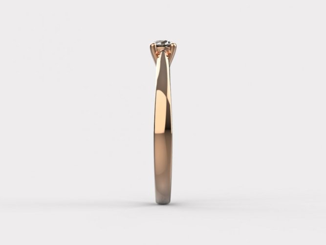 Zlatý zásnubní prsten 370