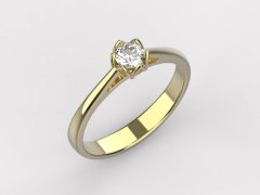 Zlaté zásnubní prsten 798