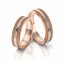 Zlaté snubní prsteny 3148 - Barva zlata: Růžové