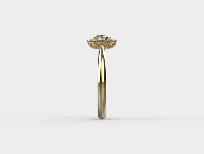 Dámský zlatý prsten 1000