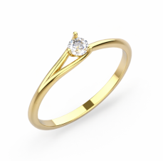 Zlatý zásnubní prsten 295