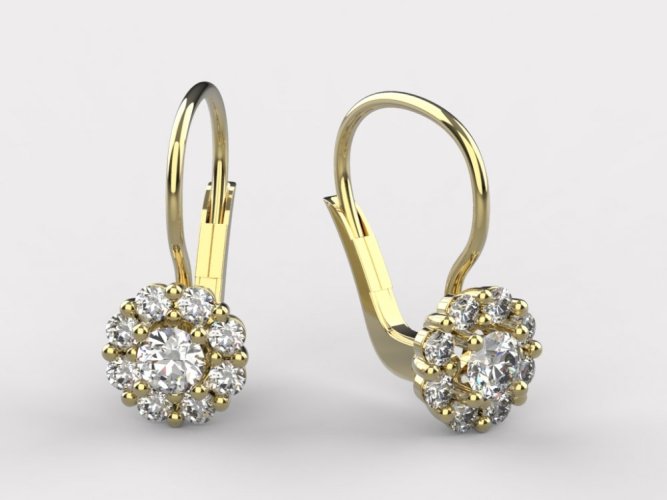 Dámské zlaté náušnice 010