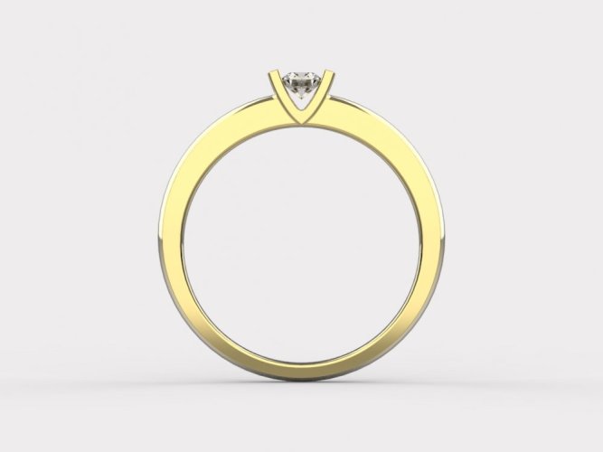 Zlatý zásnubní prsten 115