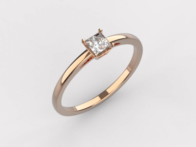 Zlatý zásnubní prsten 280