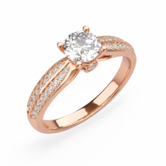 Zlatý zásnubní prsten 311