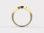 Dámský zlatý prsten 030 - Barva zlata: Bílé, Typ kamene: Moissanit