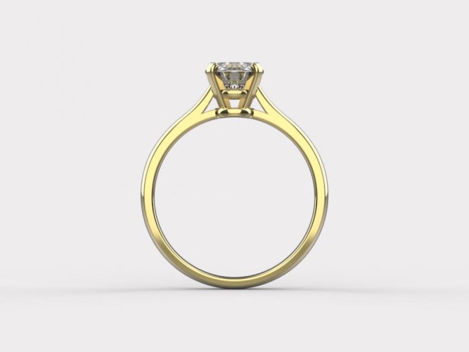 Zlatý zásnubní prsten 003