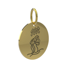 Zlatý přívěsek znamení Vodnář