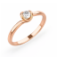 Zlatý zásnubní prsten 800