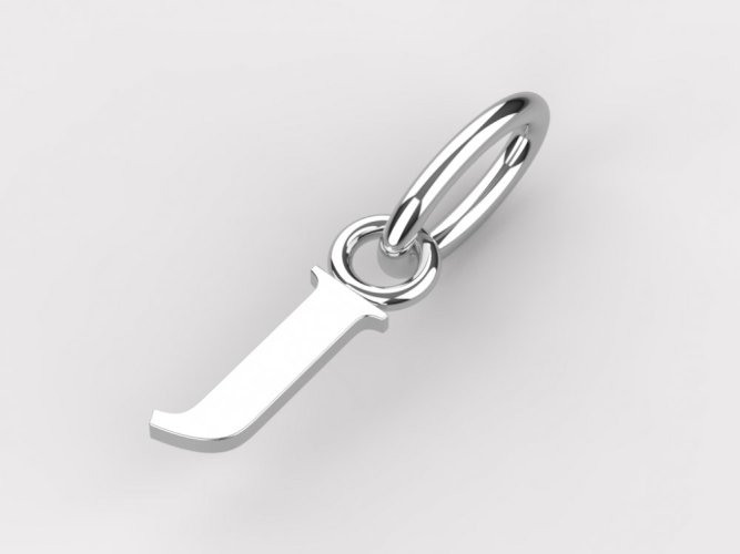 Zlatý přívěsek písmeno J