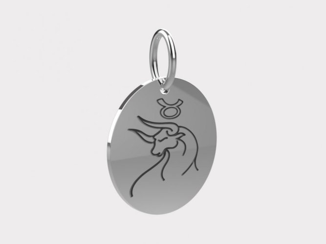 Zlatý přívěsek znamení Býk