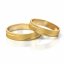 Zlaté snubní prsteny 2210 - Barva zlata: Žluté, Typ kamene: Moissanit