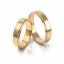 Zlaté snubní prsteny 2047 - Barva zlata: Růžové