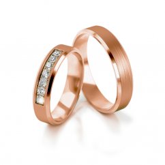 Zlaté snubní prsteny 4316
