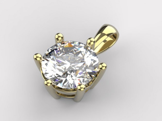 Zlatý přívěsek 018