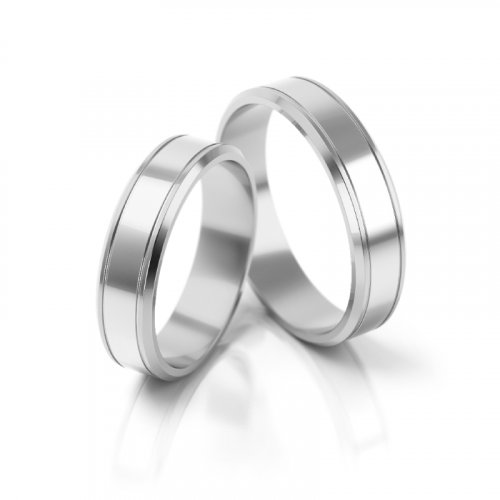 Zlaté snubní prsteny 2060 - Barva zlata: Bílé / Růžové