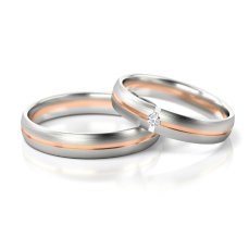 Zlaté snubní prsteny 4267