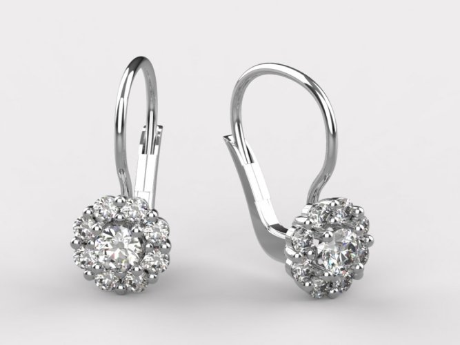 Dámské zlaté náušnice 010