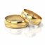 Zlaté snubní prsteny 3307 - Barva zlata: Žluté / Růžové, Typ kamene: Briliant