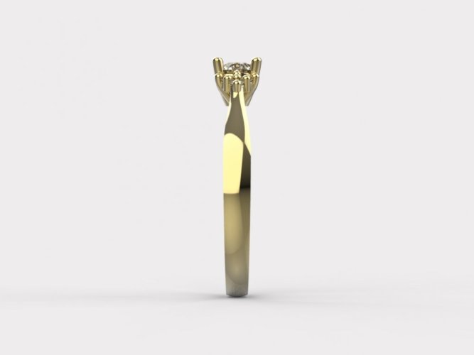 Zlatý zásnubní prsten 367